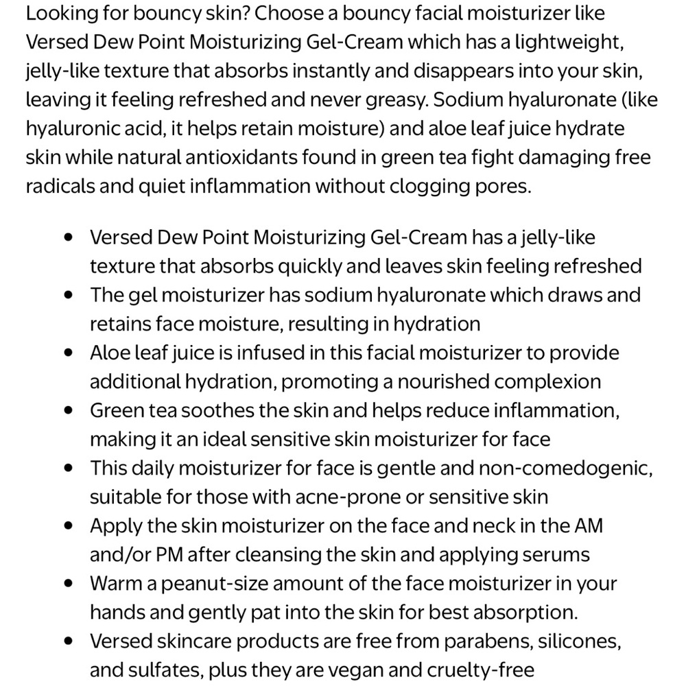 Versed | Moisturizing Gel-Cream - Picture 7 of 9